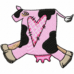 Cows Embroidery Design 2 Cows Embroidery Design 2